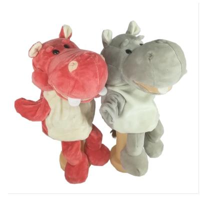 中国 Comfortable Cheap Custom Plush Hippo Hand Puppet Toy For Kids Education Hand Puppet For Adult Wholesale 販売のため