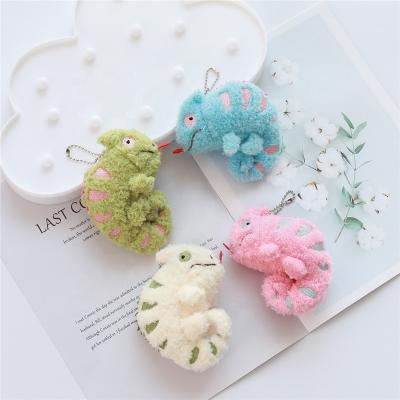 Chine Cute Gift Velboa Lizard Plush Toy Stuffed Toys Colorful Lizard Key Chain Pendant Wholesale à vendre