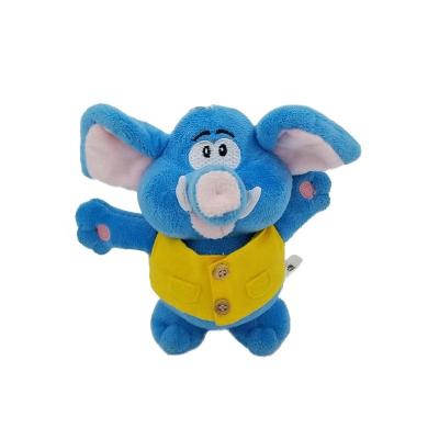 China Plush Sofe Stuffed Toy Hot Sale Cheap Custom Cartoon Stuffed Animals Bulk Plush Elephant Toy Key Chain Wholesale à venda