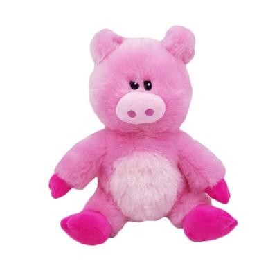 China Anime Wholesale Custom Toy Pink Pig Microwave Plush Soft Stuffed Pig Toy Te koop