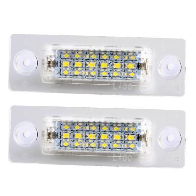 China For VW Jetta Passat B5.5 B6 Touran Mk1 Transporter T5 LED License Plate Light Lamp Assembly Replacement License Plate Light for sale