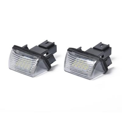 China 1Pair New LED License Plate Light Lamp Replacement 6340A3 Fit For Citroen C3 C4 C5 Picasso Saxo 6340A3 for sale