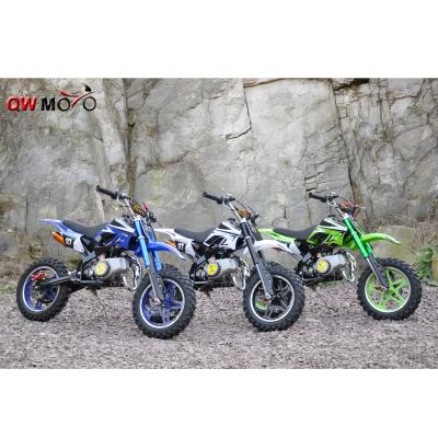 China Cheap CE 49CC Mini Gas Mine Bike 50cc Mini Dirt Bike 50cc in 2 Stroke Mini Moto Cross Bike 50KG for sale