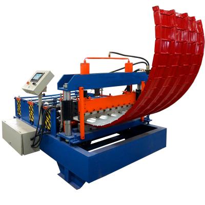 China ZH Hotels Curving Machine Former Angle Color Steel Sheets Arch Sheets Hydraulic Camber Curving Roll Forming Machine for sale