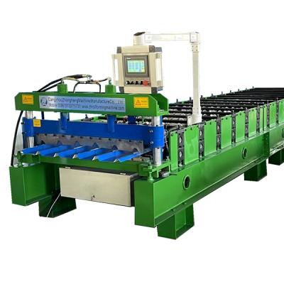 China ZHONGHENG Hotels Trapezoidal Roof Sheet Rolling Mill Tile Making Machine South Africa /trapezoidal roof sheet roll forming machine for sale