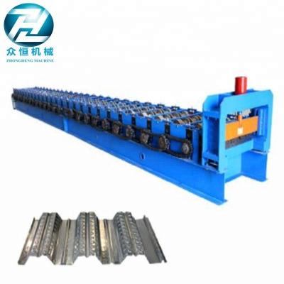 China Hotels Roofing Machine China Company Manufacturers Deck Roll Forming Machine / Steel Structure Construction Used Decking Floor Production for sale