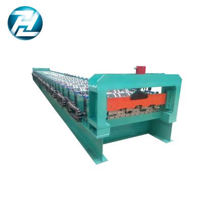 China Hotels Floor Decking Roll Forming Machine Metal Steel Floor Tile Making Machine for sale