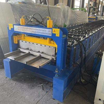 China Building Material Stores Zinc Former Metal Steel Deck Deck Decking Steel Floor Truss Decking Sheet Coated Roll Forming Machine for sale