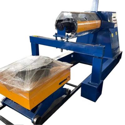 China Garment Shop Aluminum Steel Coil Uncoiler Decoiler Machine Manual /hydrualic uncoiler with coil car for sale