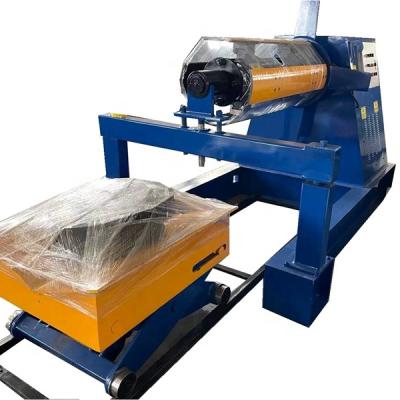 China Garment Shops 5 Ton - 10 Ton Hydraulic Uncoiler For Galvanized Steel Roof Sheet Coil Roll Forming Machine for sale