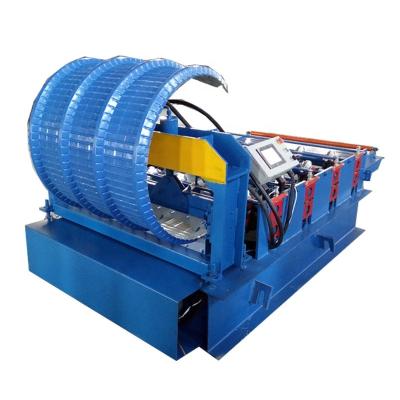 China Hotels Arch Roofing Sheet Profile Hydraulic Crimp Curving Arch Roll Forming Machine for sale