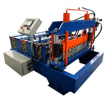 China Metal roof bullnose sheet hotels machine / roof crimping sheet curving machine for sale