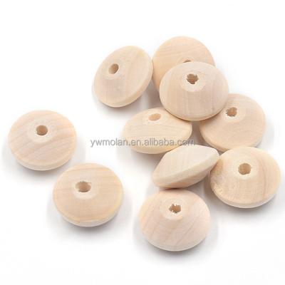 China Beads For Jewelry Making DIY Crafts 5x8mm 9x19mm 22x13mm Rondelle Shape Natural Wood Handcraft Loose Beads For DIY Crafts Jewelry Making for sale