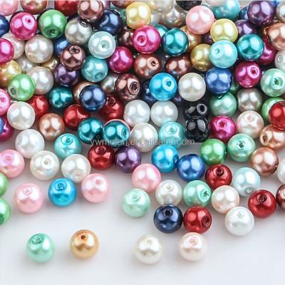 China Beads For Jewelry Making DIY Crafts Wholesale 4mm 6mm 8mm 10mm 12mm 14mm 16mm Lot Colors Round Coated Glass Bead Spacer Loose Beads For Jewelry Making DIY Crafts for sale