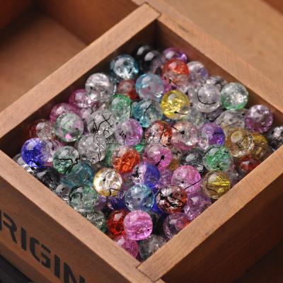 China Beads For Jewelry Making DIY Crafts Round 10mm Crunch Glass Crystal Loose Beads For Jewelry Making DIY Crafts Findings for sale