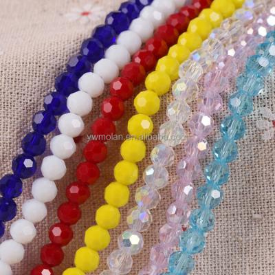 China Beads For Jewelry Making DIY Crafts Round 32 Facet Cut AB Ball Plated Colors 3/4/6mm 10mm Faceted Lot 8mm 8mm Crystal Glass Loose Spacer Beads For Jewelry Making DIY for sale