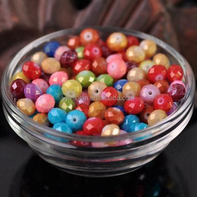 China Beads For Jewelry Making DIY Crafts Foil Crystal Glass Coated 4x3mm 6x4mm 8x6mm 10x7mm Rondelle Faceted Loose Spacer Beads For Jewelry Making DIY Crafts for sale