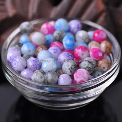 China Beads For Jewelry Making DIY Crafts Marble Coated Style Crystal Glass 6x4mm 8x6mm 10x7mm Rondelle Faceted Loose Spacer Beads For Jewelry Making DIY Crafts for sale