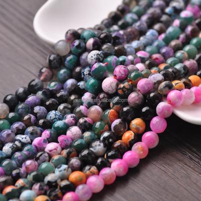 China Beads For Jewelry Making DIY Crafts Round Stone Faceted Natural Loose Rock 8mm Spacer Beads Lot For Bracelet Jewelry Making Crafts Findings DIY for sale