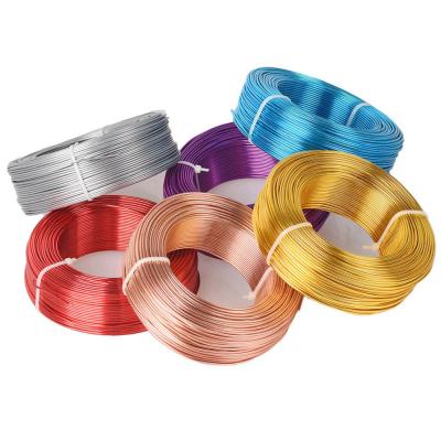 China Craft Beading Wire 1 Big Roll Aluminum Soft Metal Opens Beading Wire For Jewelry Making DIY 0.8mm 1mm 1.5mm 2mm 2.5mm 3mm for sale