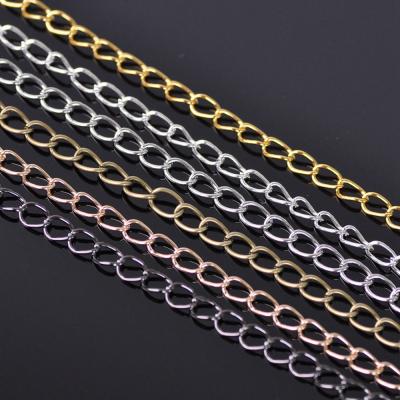 China Clasp 1.8mm / 3.2mm Silver Gold Color Iron Metal Extension Necklace Chain For Jewelry Making DIY Crafts Findings Supplies for sale