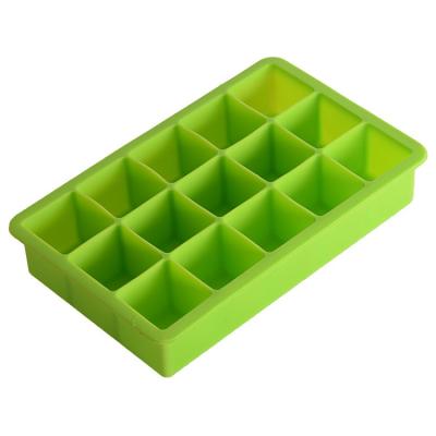 China 15 Hole Viable Silicone Ice Cube Trays Classic Whiskey Ice Mold for sale