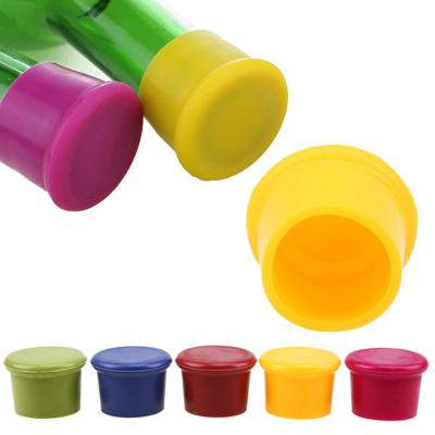 China Durable Reusable Reusable Glass Bottle Cap Beer Bottle Stopper Silicone Food Grade Silicone Wine Bottle Cap Universal Size Wine Lid for sale