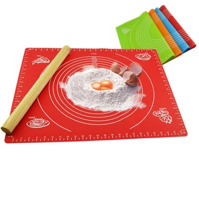 China Sustainable LFGB Approved Silicone Baking Mat With Food Safety Printed Gauge for sale