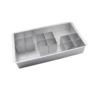 China Hot Selling Viable Amazon DIY 3D Cake Form Number Aluminum Cake Tin Pan LFGB Approved Digital Cake Mold for sale