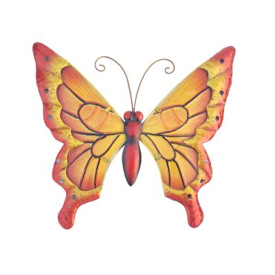 China Garden Deocration Metal Colorful Custom Butterfly Crafts For Living Room Landscape Yard Garden Decoration for sale