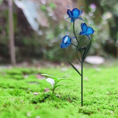 China Customized Metal Garden Flower Holiday Decoration Light Solar Garden Light Landscape Yard Patio Decoration for sale