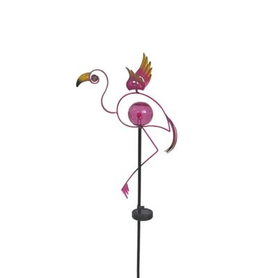 China New Solar Garden Flamingo Stake Garden Led Lights For Holiday Decoration for sale