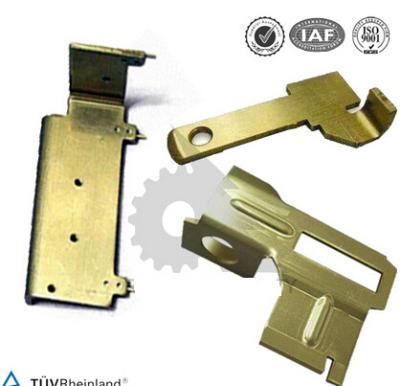 China OEM Metal Stamping Parts Yellow Zinc Plated , Metal Precision Parts for sale