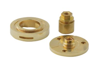 China Custom Made Brass Stainless Steel CNC Maching Parts Turning Washer Connectors for sale