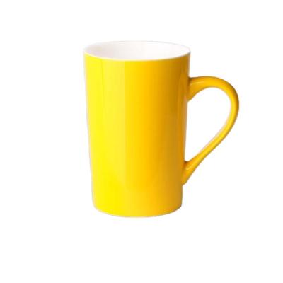 China Viable OEM Customized Logo Color Tea Milk Ceramic Mug Porcelain Mug Sublimation Travel Ceramic Coffee Mug for sale