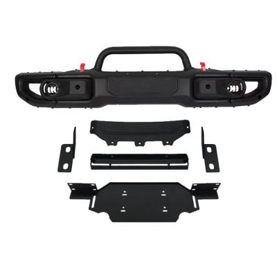 China Aluminum Magnesium Alloys 10th Anniversary Front Bumper Jeeps Battle R JL Bumper With Sensor Holes And U-Tube for sale