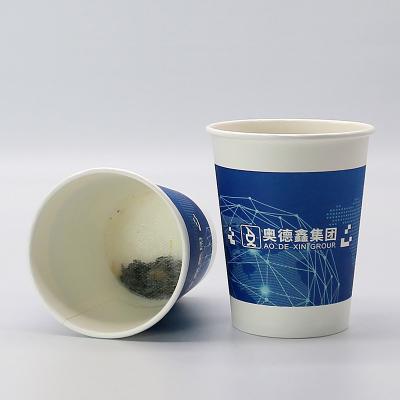 China Disposable Single Wall PLA PE Drink Paper Liner Coffee Cup Eco-Friendly Instant Biodegradable Including Inner Bottom Tea for sale