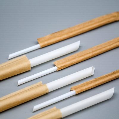 China Eco-friendly fully biodegradable fully biodegradable real color PLA comostable polylactic acid straws for milktea store, cocktail, bars for sale