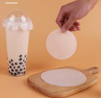 China Wholesale Non-Refillable Disposable Food Grade Drinks Leakproof Coffee Milk Cup Pad Around White Leak Proof Paper for sale