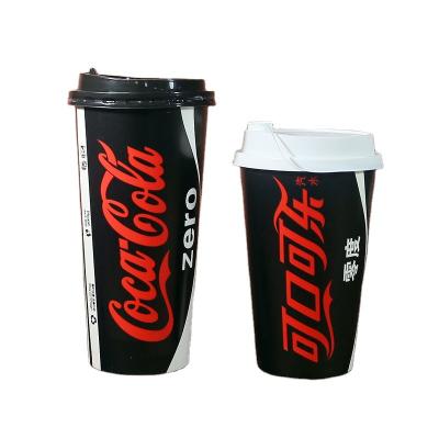 China 12oz Disposable Disposable Single Wall Paper Cups For Black Coffee Cold Paper Cup for sale