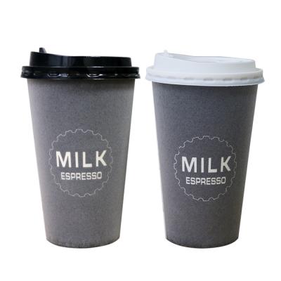 China Recycled Disposable Compostable Materials Foam Heat Insulation Paper Coffee Cups Custom Logo for sale