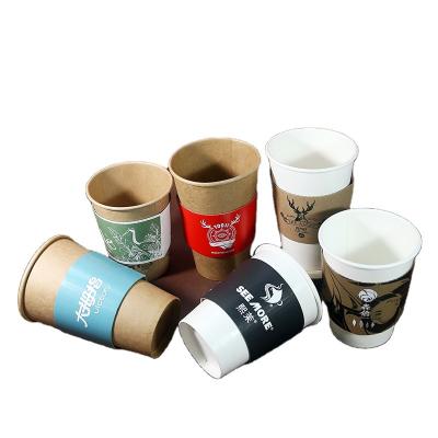 China New Products Disposable Eco Friendly Cheap Supplier New Products Paper Cups Paper Cups Sleeve Paper Coffee Sleeve Eco Friendly Disposable White for sale