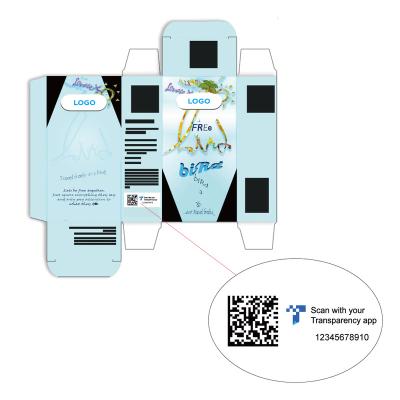 China Recyclable Variable QR Code Printing Package for Transparency Plan for sale