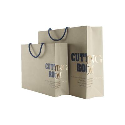 China Custom Wholesale High Quality Recyclable Paper Bag Shopping Gift Packaging Bag With Nylon Rope for sale