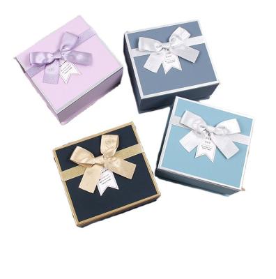 China Recyclable Multi Colors Ins Style Gift Box Stain Wallet Belt Flip Paper Box Creative Exquisite Gift Box for sale