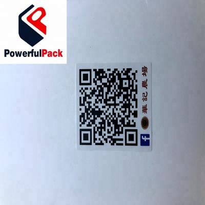 China Waterproof Hologram Qr Code Printing Scratch Off Label for sale