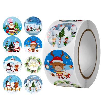 China Waterproof Custom Christmas Window Sticker Christmas Window Stickers for sale