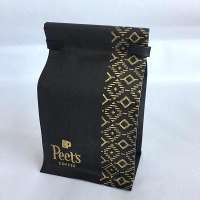 China 250G Food Grade Moisture Proof Wholesales Coffee Bean Packaging Bags With Flat Bottom Valve for sale