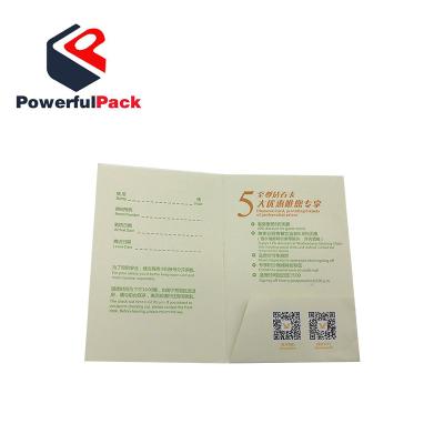 China Custom Printed Hotel Key Room Card Paper Material Sleeve Moisture Proof for sale