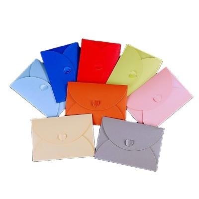 China Custom C5 Invitation Cards Envelope Lovely Pearl New Arrival Heart Shape Paper Gift Envelope Decoration Design for sale